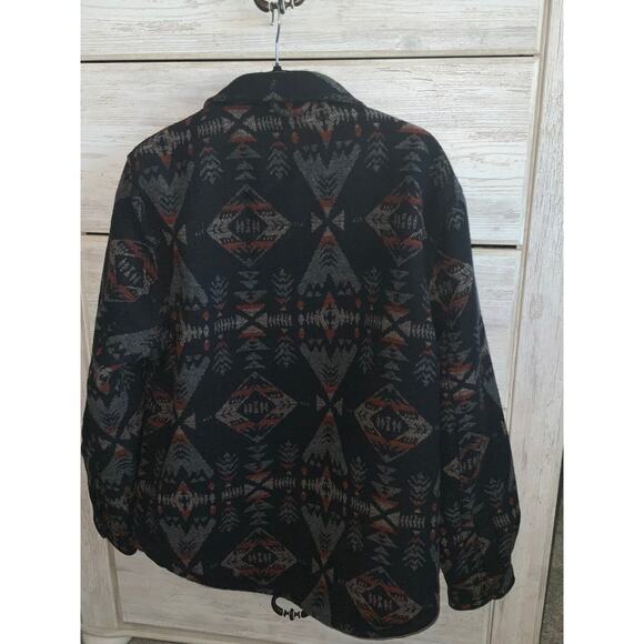 Jachs New York Aztec Shearling Lined Boho Jacket - Size M - Picture 4 of 5